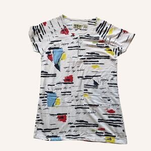 PALM GROVE vintage 90s swimsuit beach cover up M cotton blend